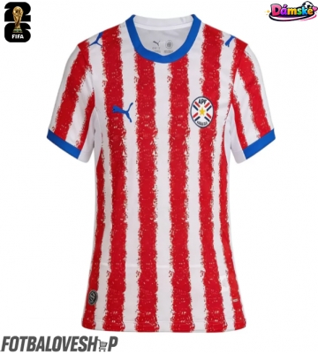 Paraguay Dámské Domácí Dres MS 2026 Krátký Rukáv